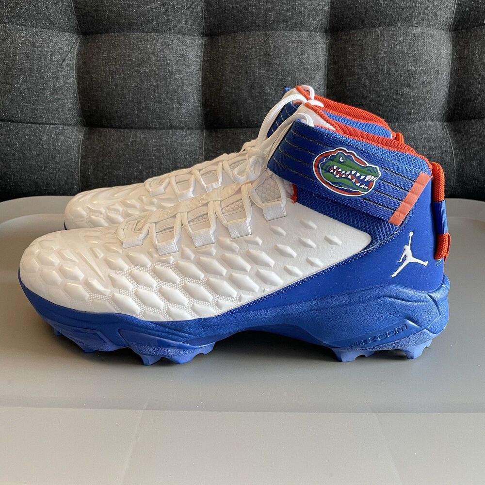 Nike Air Jordan Force Savage Pro 2 Men's Size 17 PE FL Gators Cleats CV1666-102